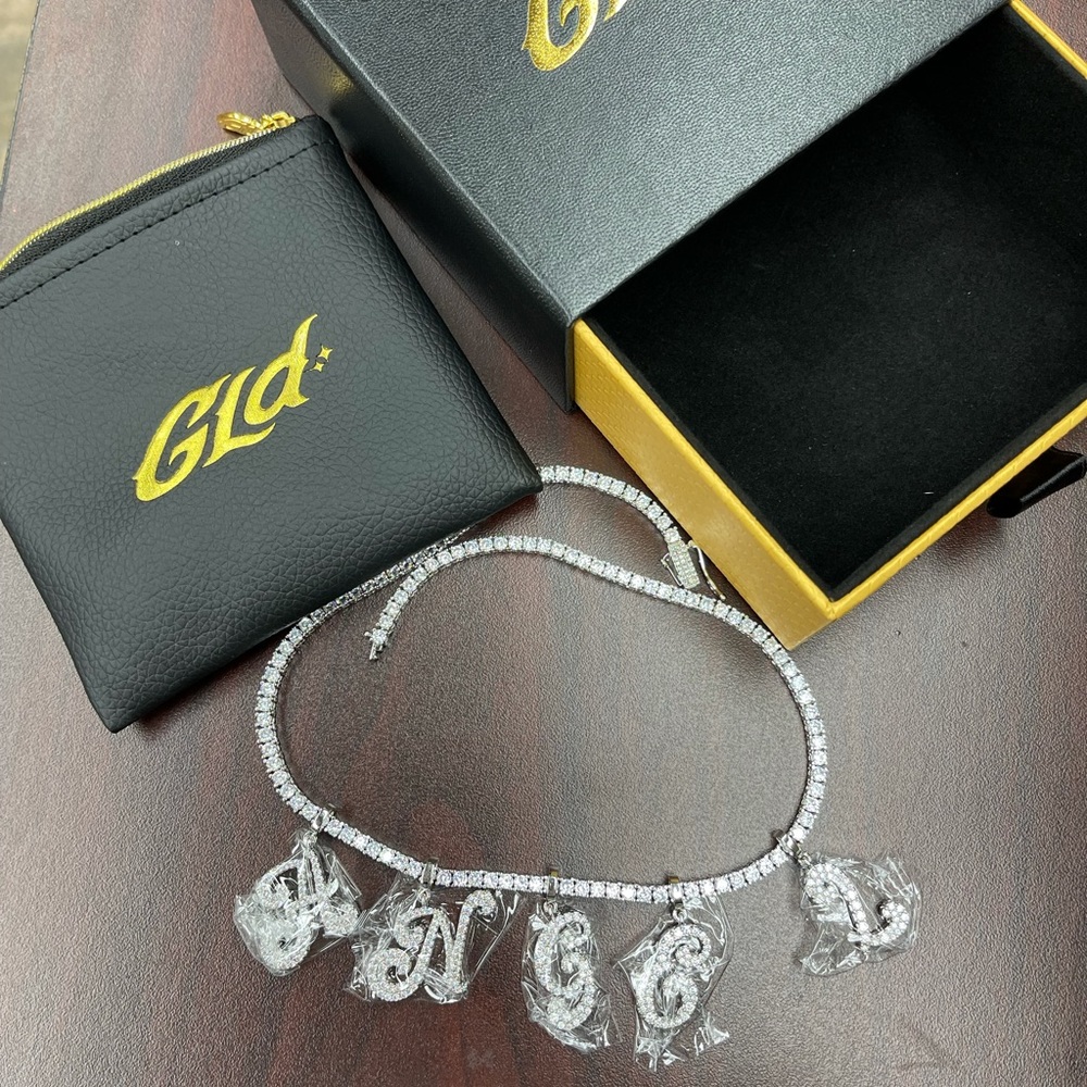 GLD tennis link chain 16’
